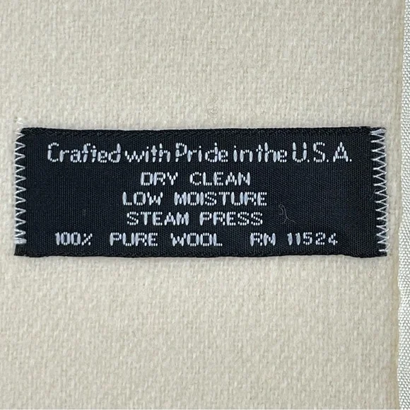 Alorna Vintage 90s Soutache Trim Button Front Ivory Wool Swing Coat - Picture 8 of 10